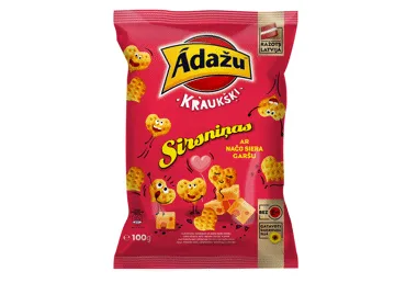 Čipsi ĀDAŽU sirsniņas 100g