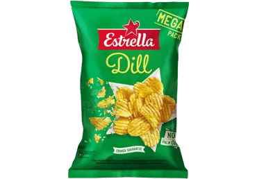 Čipsi ESTRELLA ar diļļu garšu 250g