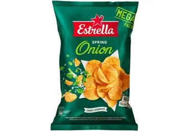 Čipsi ESTRELLA ar zaļo lociņu garšu 250g