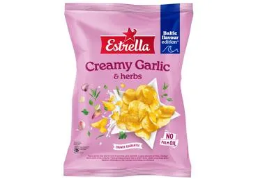 Čipsi ESTRELLA ķiploku un garšaugu 170g