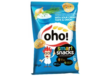 Čipsi OHO ar krējumu un sīpoliem 60g