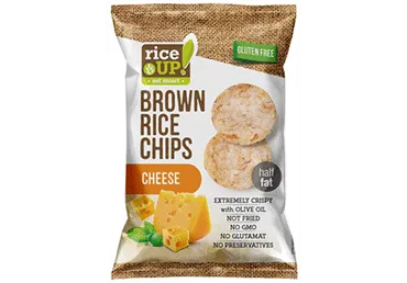 Čipsi RICE UP brūno rīsu ar sieru 60g