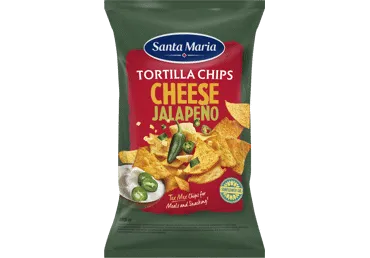 Čipsi tortiļu SANTA MARIA ar sieru un halapenjo garšu 185g