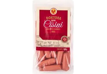 Cīsiņi vārītie Doktora Mini Kvalitātes standarts 500g