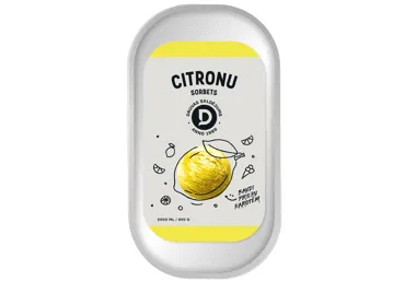 Citronu sorbets 2l/950g, DRUVA