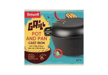 Čuguna katls un pannas UNIWELL 26cm