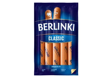 Cūkgaļas cīsiņi BERLINKI 250g