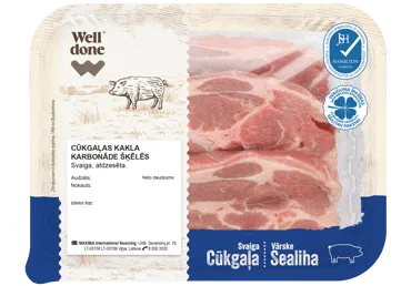 Cūkgaļas kakla karbonāde šķēlītēs WELL DONE 360g