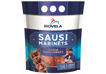 Cūkgaļas kakla karbonādes šašliks sausā marinādē BIOVELA 800g