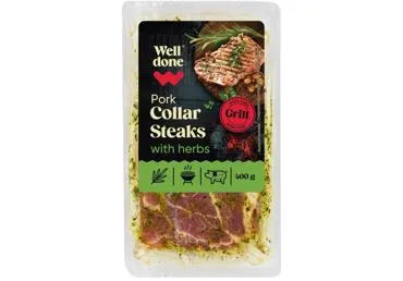 Cūkgaļas kakla karbonādes steiks sausā marinādē WELL DONE 400g