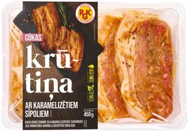Cūkgaļas krūtiņa ar karamelizētiem sīpoliem RGK 450g