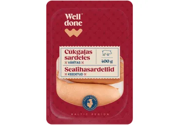 Cūkgaļas sardeles WELL DONE 400g