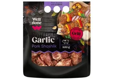 Cūkgaļas šašliks ar ķiplokiem WELL DONE 800g
