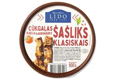 Cūkgaļas šašliks Klasiskais LIDO 900g