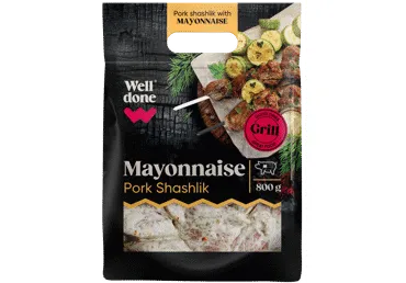 Cūkgaļas šašliks majonēzē WELL DONE 800g