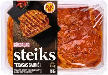 Cūkgaļas steiks Texasas gaumē RGK 450g