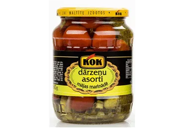 Gurķi un tomāti marinēti asorti 680g/360g