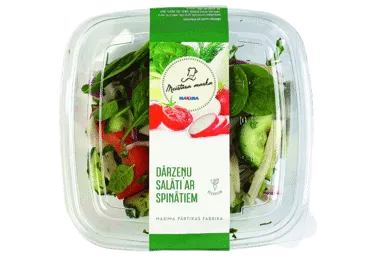 Dārzeņu salāti ar spinātiem MEISTARA MARKA 300g