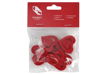 Dekoru sirsniņas sarkanas ELEMENTS 10gb.
