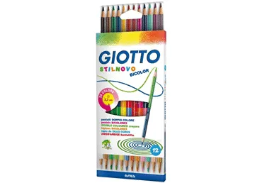 Divpusēji zīmuļi GIOTTO 24 krāsas 12gab.