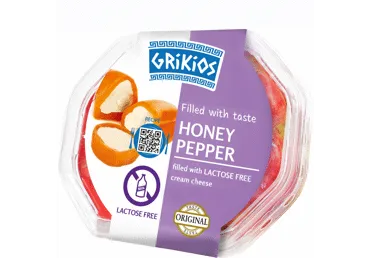 Pildīti Honey pipari GRIKIOS ar sieru, bez laktozes, 200g