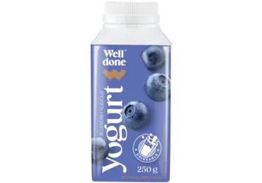 Dzeramais jogurts melleņu WELL DONE 250g