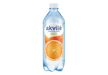Dzeramais ūdens AKVILE apelsīnu gazēts 0,6L D