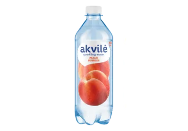 Dzeramais ūdens AKVILE persiku gāzēts 0,6L D