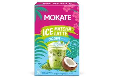 Dzēriens MOKATE Ice Matcha kokosriekstu 6x14g
