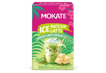 Dzēriens MOKATE Ice Matcha pistāciju 6x14g