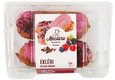 Eklēri ar ogu krēmu MEISTARA MARKA 2x60g