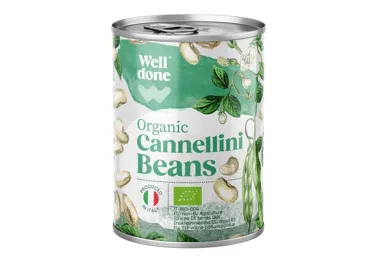Ekoloģiskas Cannellini pupiņas WELL DONE 420g