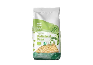 Ekoloģiski slīpēti zirņi WELL DONE 800g