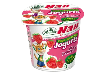 Jogurts Annele Ņau zemeņu 3,5% EKO 125g