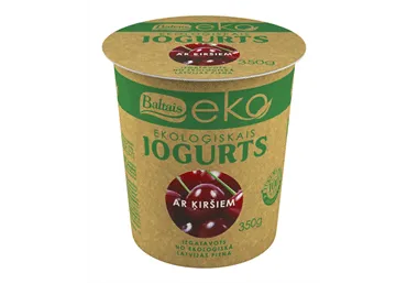 Jogurts Baltais ar ķiršiem EKO 350g