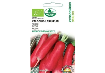 Ekol.sēklas: Redīsi FRENCH BREAKFAST gb.