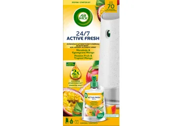 Elektriskais gaisa atsvaidzinātājs AIRWICK Active Fresh Mango & Passion Fruit 228ml