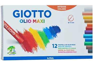 Eļļas krītiņi GIOTTO 12 krāsas