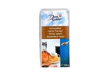 Farīna cukurs, cukurniedru DAN SUKKER, 500g