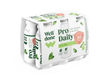 Fermentēts jogurta dzēriens 1,5% WELL DONE 6x100g