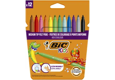 Flomāsteri BIC Kids 12gab.