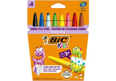 Flomāsteri BIC Kids Visacolor XL 8gab.