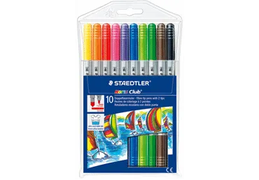 Flomāsteri divpusējie STAEDTLER 10gab.