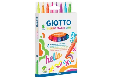 Flomāsteri GIOTTO Turbo maxi fluo 8gab.