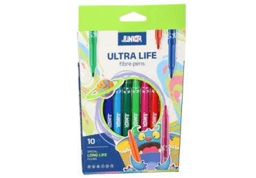 Flomāsteri JUNIOR Ultra Life 10 krāsas