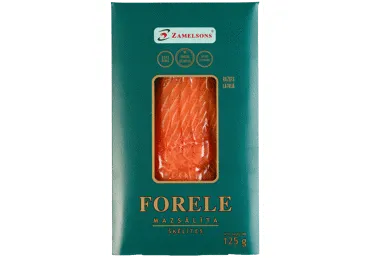 Forele mazsālīta ZAMELSONS sagriezta 125g