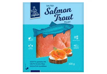 Forele sālīta šķēlēs ZIGMAS 100g