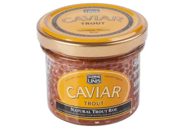 Foreļu ikri SUDRABLĪNIS dabīgie 100g