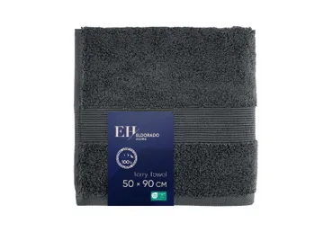 Frotē dvielis 50x90cm tumši pelēks