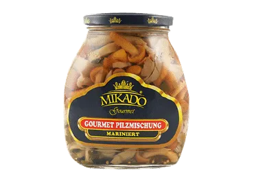 Sēņu maisījums gaišais (marinētas) 580ml/310g MIKADO [12] V_O